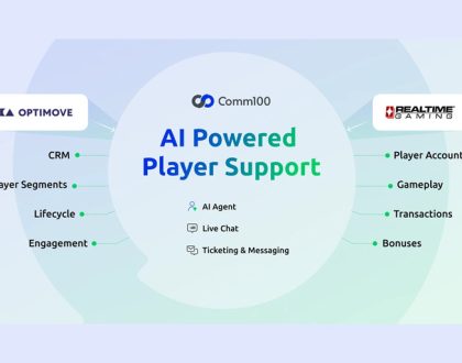 Comm100 expands iGaming with Optimove and RealTime Gaming integrations