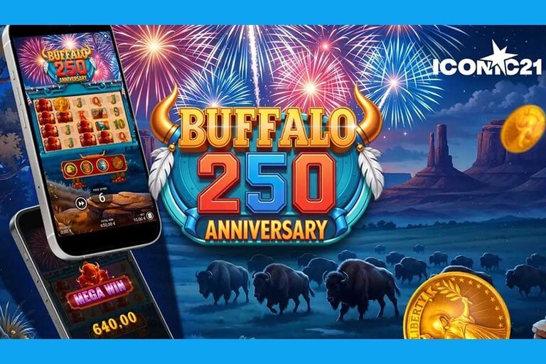 ICONIC21 launches Buffalo 250 Anniversary slot for US 250th celebration
