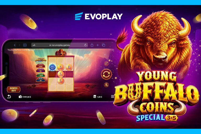Evoplay startet Young Buffalo Coins Special mit erweiterten Bonus Features 2 Evoplay launches Young Buffalo Coins Special with enhanced bonus gameplay