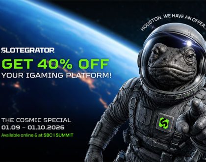 Slotegrator launches Cosmic Special with 40% off its casino platform