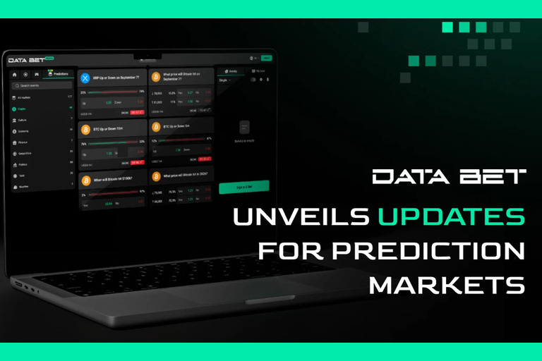 DATA.BET adds crypto Up or Down markets to Prediction Markets with five-minute settlement options