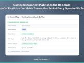 Gamblers Connect launches Proof of Play for transparent operator reviews 8 Gamblers Connect launches Proof of Play for transparent operator reviews