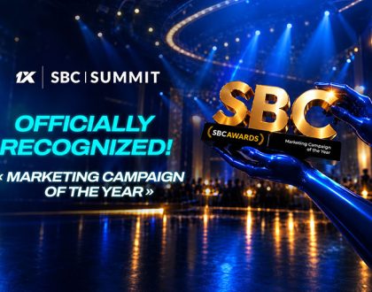 1xBet erhält bei den SBC Awards 2026 den Preis für die Kampagne des Jahres 3 1xBet receives the Marketing Campaign of the Year award at SBC Awards 2026