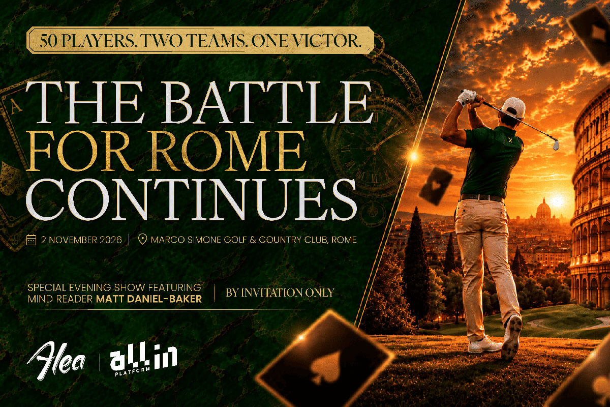Alea and ALL IN Platform prepare for Rome golf rematch on 2 November