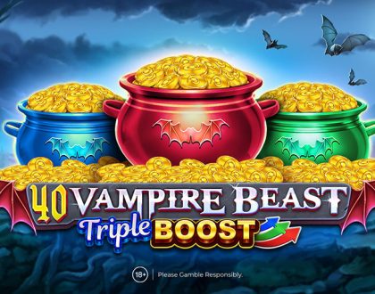 Amusnet launches the 40 Vampire Beast Triple Boost Golden Coins Link slot
