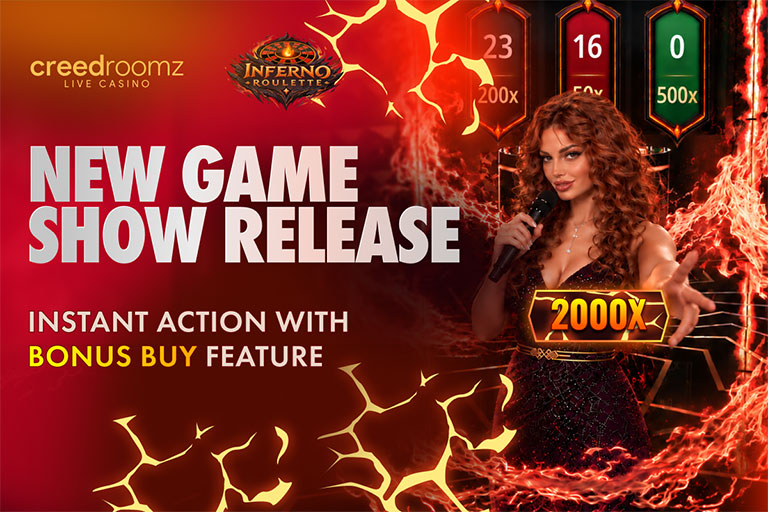 CreedRoomz launches Inferno Roulette with up to 2000x multipliers