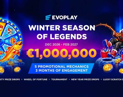 Evoplay unveils its Winter Season of Legends with €1 million in prizes