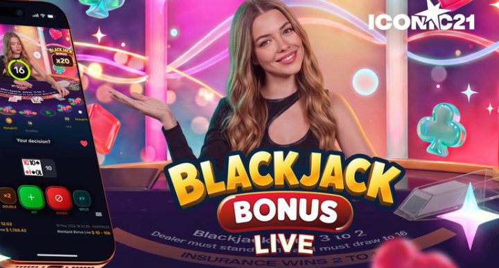 ICONIC21 launches a new Blackjack Bonus Live side bet in live blackjack