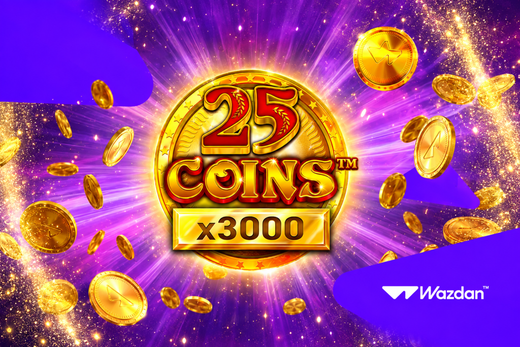 Wazdan expands its Coins series with 25 Coins x3000 and jackpot features